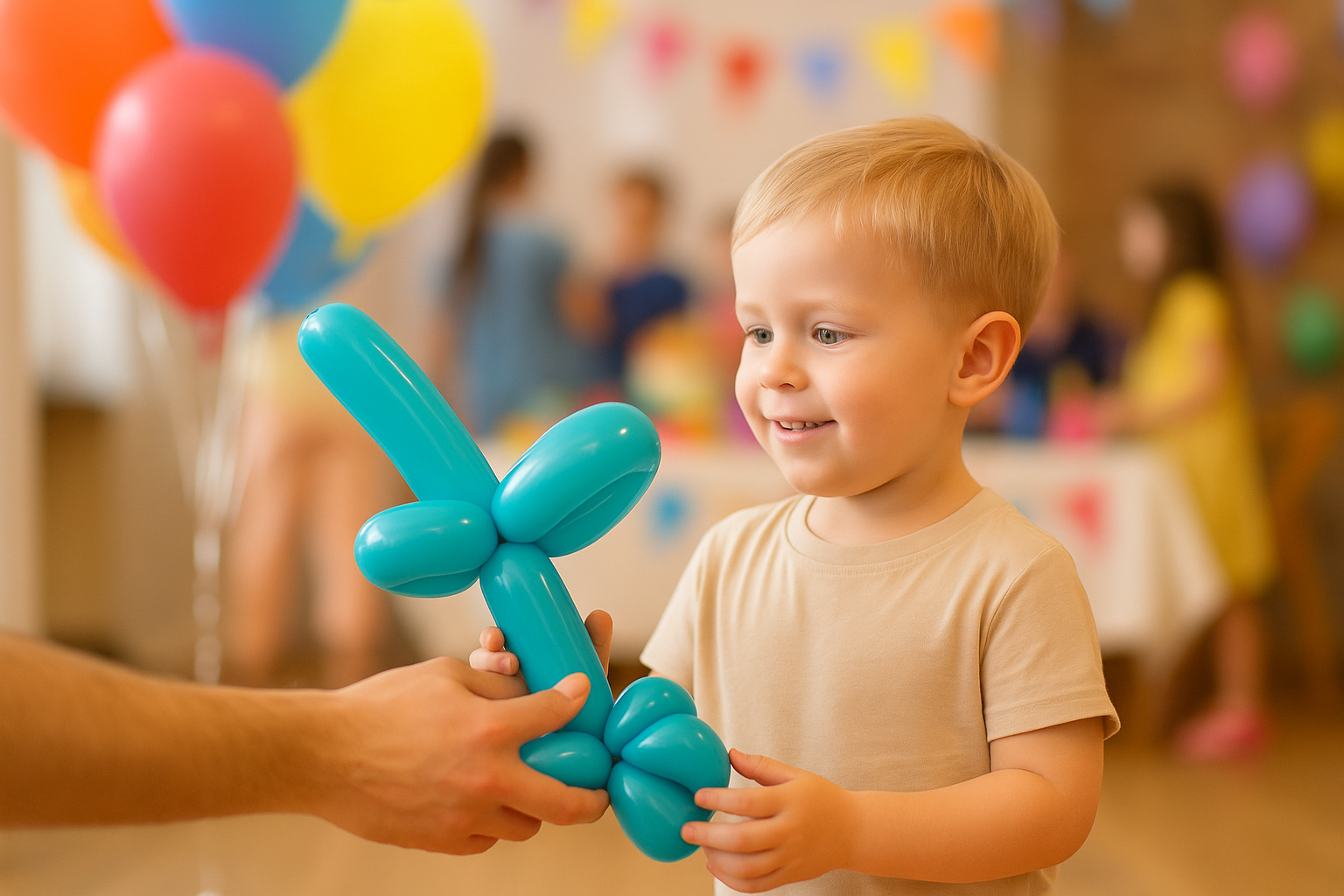 Balloon twisting entertainment for Melbourne parties