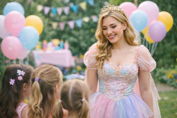Princess character entertainment for kids parties